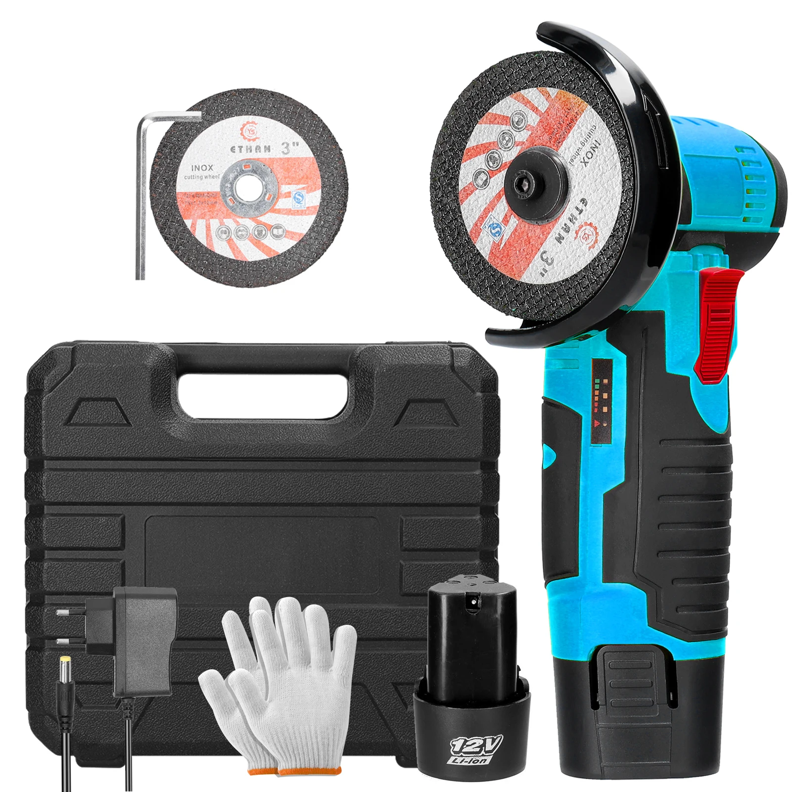 Cordless Angle Grinder 12V 15000rpm