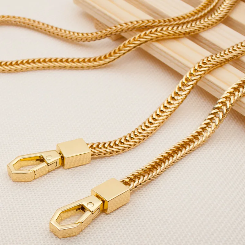 10pcs 120cm Bag Chain DIY Gold/Silver/Gun Black Bag Strap Replacement Purse Chain Shoulder Bag Straps Small Handbag PurseHandle