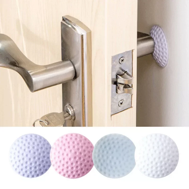 

5Pcs Door Pads Silicone Rubber Door Stopper Self Adhesive Wall Protectors Anti-collision Crash Silent Door Handle Protective Pad