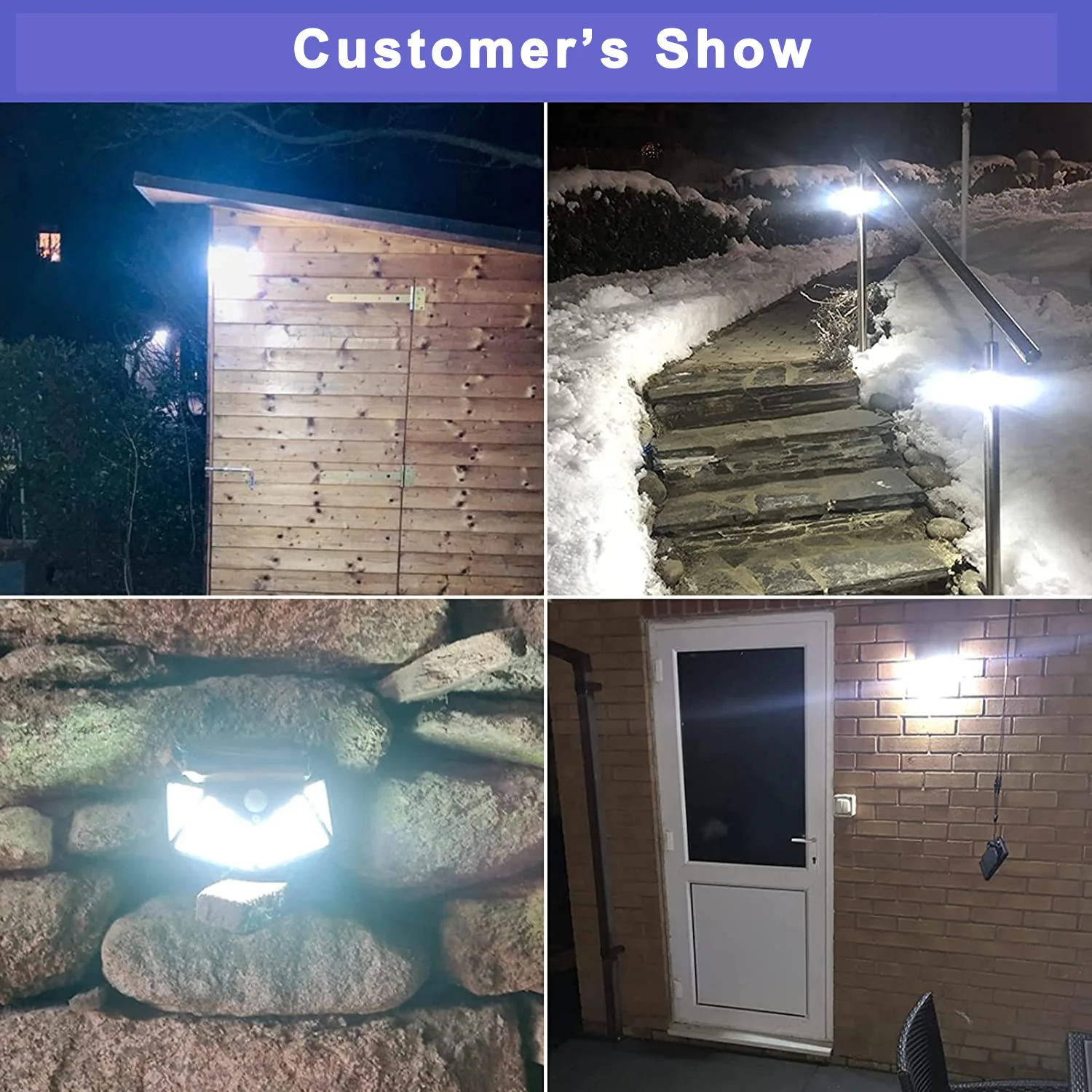 Уличная лампа на солнечной батарее с датчиком движения 100 светодиодов |