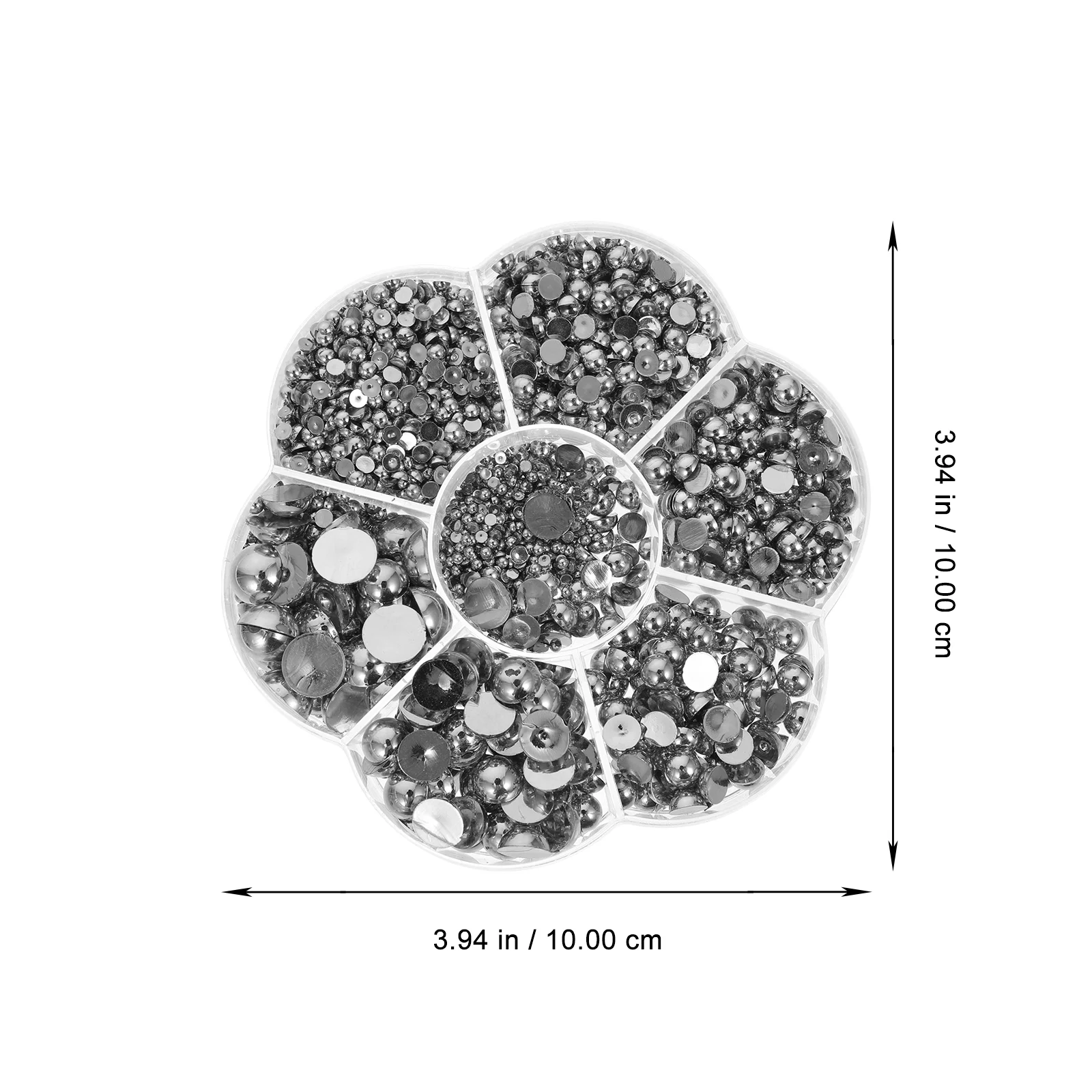 Искусственный жемчуг украшения для ногтей из смолы очаровательное полукруглое