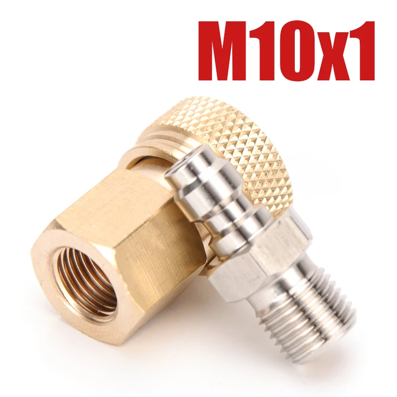 

1/8BSPP Штекерный разъем 8 мм M10x1 1/8NPT гнездовой быстроразъемный заправочный соединитель для воздуха фитинги гнездо 2 шт./комплект