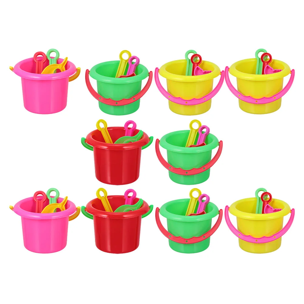 

40 Pcs/10 Beach Bucket Kid Sand Toy Child Kidcraft Playset Children Childrens Toys Mini