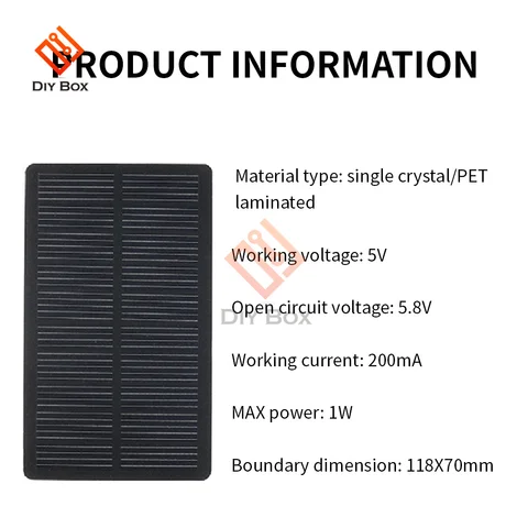 1 Вт, 5 В, солнечная панель, Электронная, «сделай сам», Маленькая солнечная панель для зарядки сотового телефона, домашняя игрушка, светильник и т. Д., солнечная батарея, умная электроника