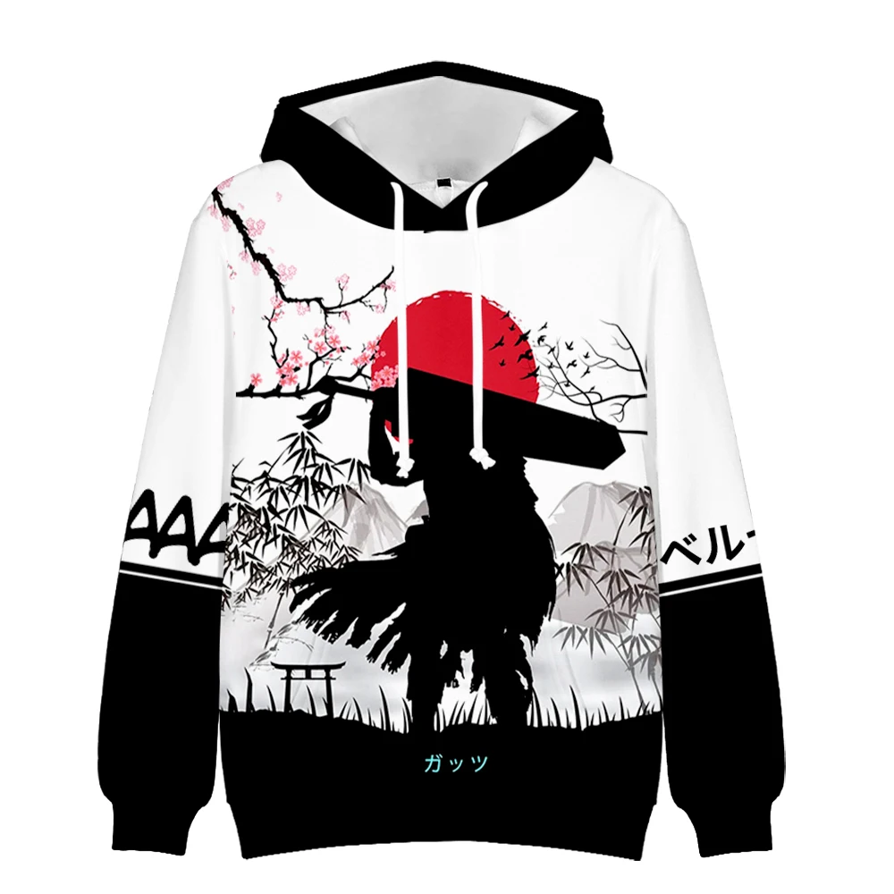 

2021 New Arrival Anime Berserk Hoodie Pullover 3D Long Sleeve Sweatshirt Plus Size for Men And Women Clothes