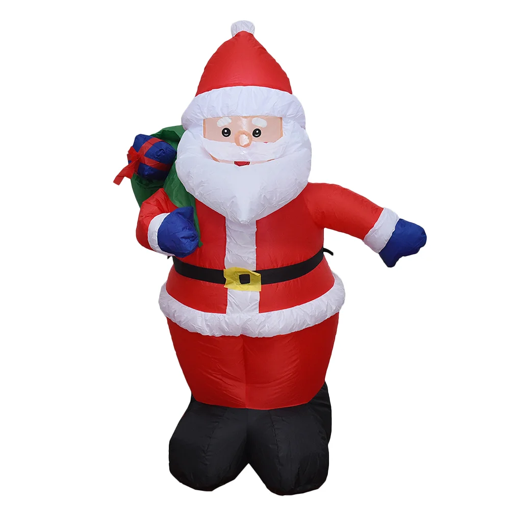 

Надувной Санта-Клаус, Рождественская игрушка, украшение для сада, украшение на Рождество из полиэстера