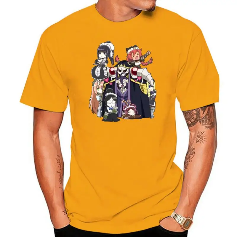 

Футболка Overlord мужская оверсайз, шикарная тенниска с короткими рукавами, хлопковая майка с принтом