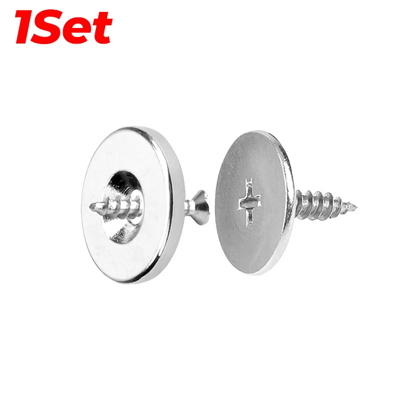 

1/24 комплекта, магнитные защелки для шкафа, магнитные застежки для ящика, двери шкафа с винтами, скрытый закрывающий круг, уплотнительная защелка для кухонного шкафа