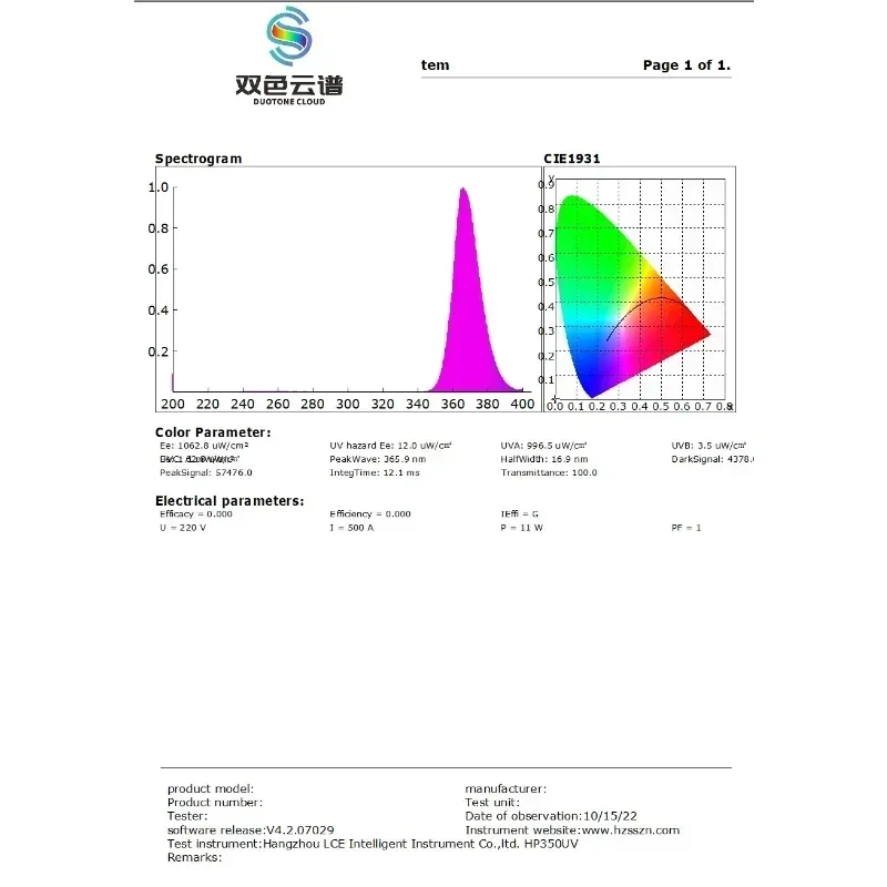 HP350UV спектрометр 200-450 нм УФ-спектрометр УФ-тестер UVA UVB UVC Портативный CCD