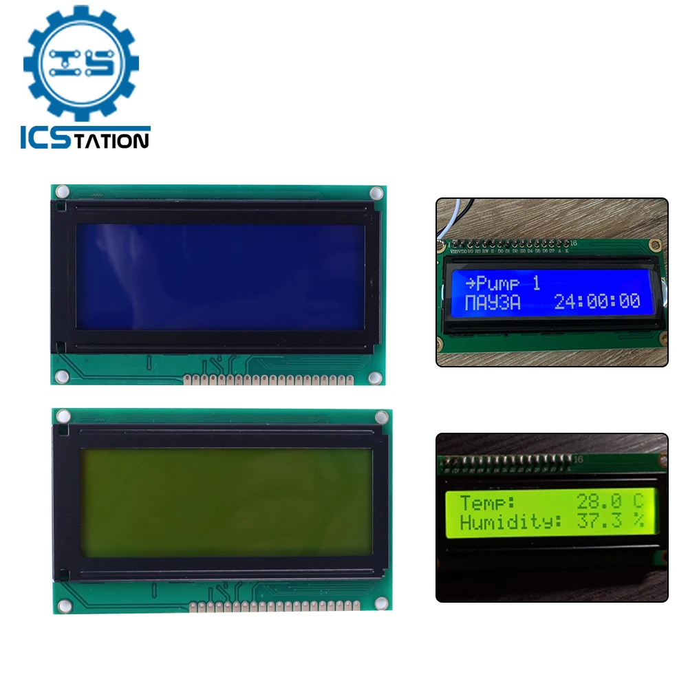 

DC 5V Blue/Yellow-Green LED Display Screen Module LCM KS0108 Driver IC 192x64 Dot Matrix Display Graphic Screen