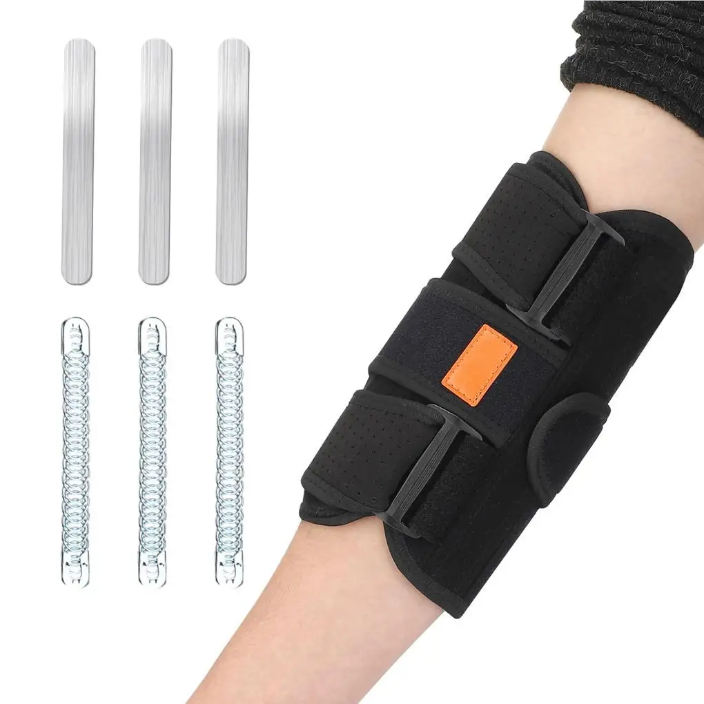 

Elbow Brace Protection Supported Elbows Splint Toughness Removable Sport Exercising Fixing Band for Women Men Indoor Gym