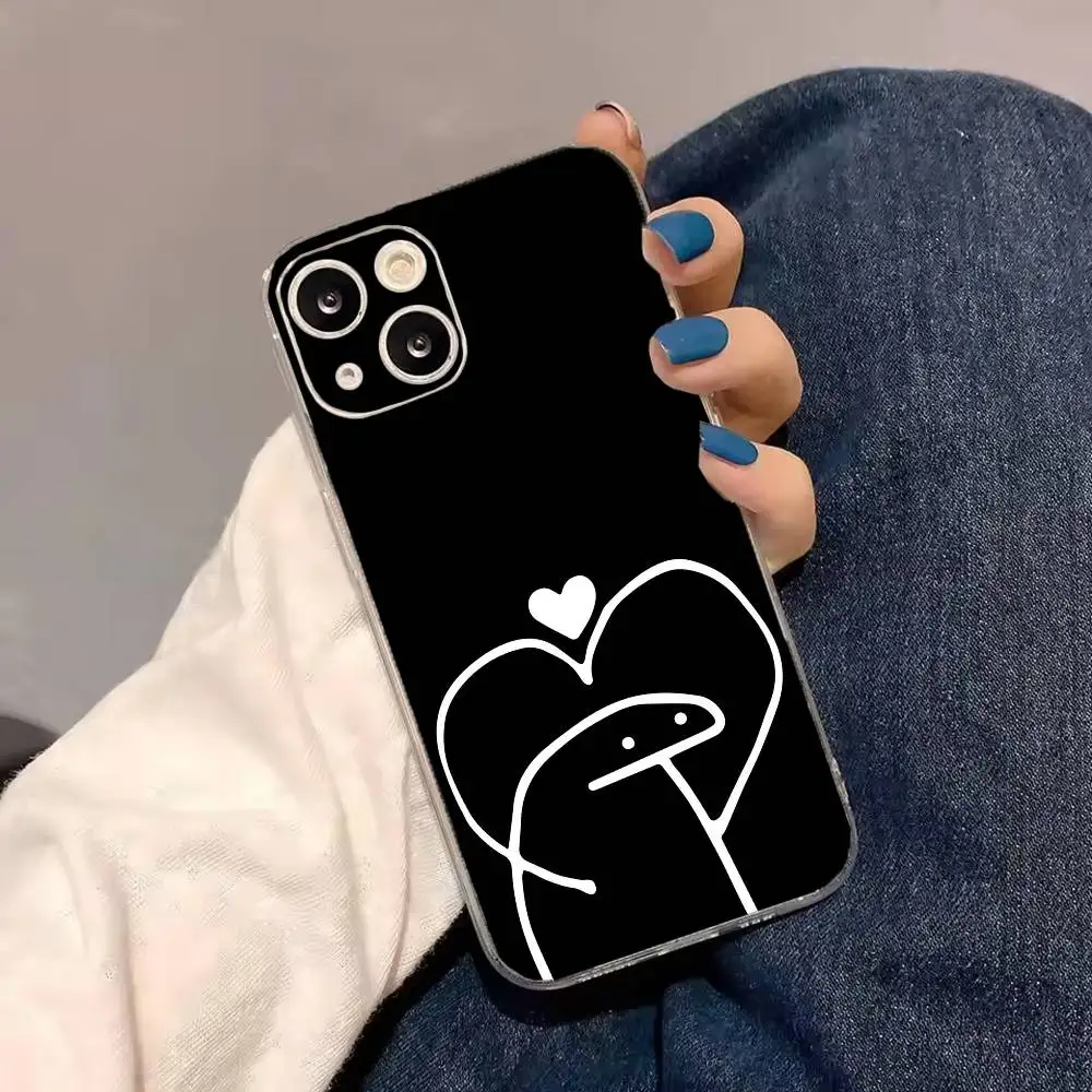 Фото Забавный чехол S-Stickerman F-Flork для iPhone 17, 16, 14, 13, 12, 11, 15 Mini Pro Max, прозрачная накладка №5