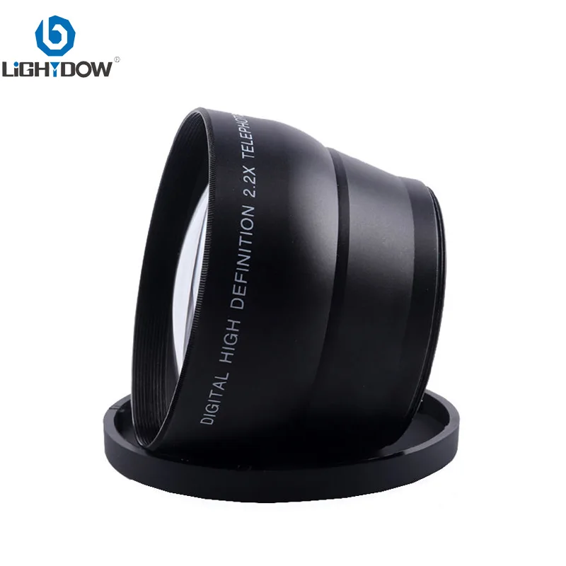 

Lightdow 58mm 2.2X Additional Teleconverter Lens for Canon 77D 350D 400D 450D 500D 1000D 550D 600D 1100D 18-55MM Lens