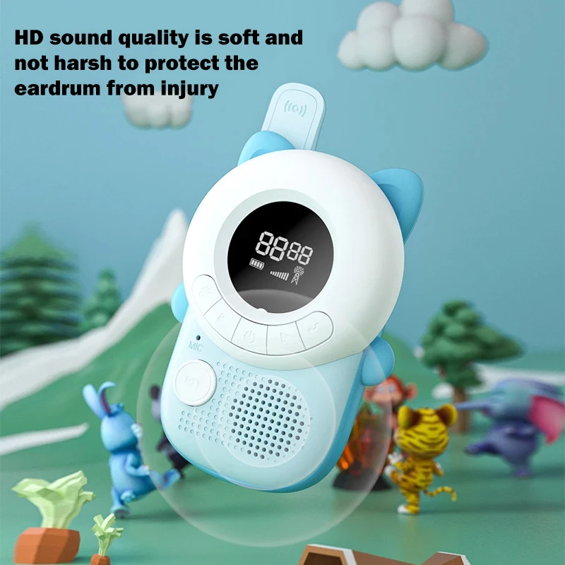 

Children Walkie-talkie 3KM Handheld Wireless Call Toys Ooutdoor Indoor Parent-child Interactive Educational Anti-lost Kids Gift