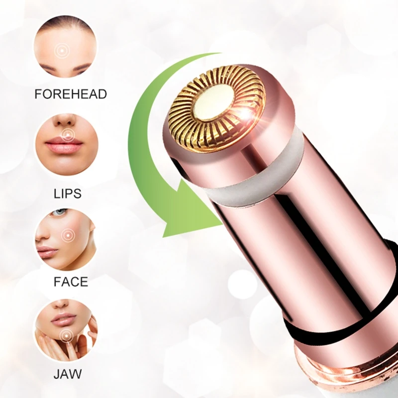 

2 в 1, женский электрический триммер для бровей с светодиодный кой от USB