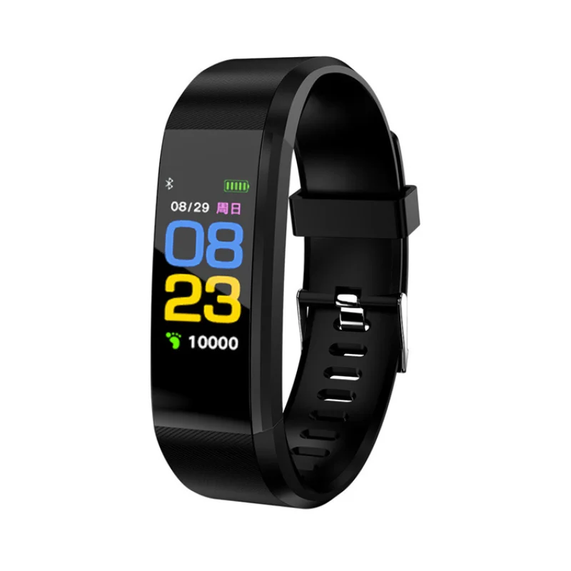 

2023 New 115plus Men Women Smart Bracelet Fitness Waterproof Heart Rate Blood Pressure Monitoring Color Screen Smart Watch