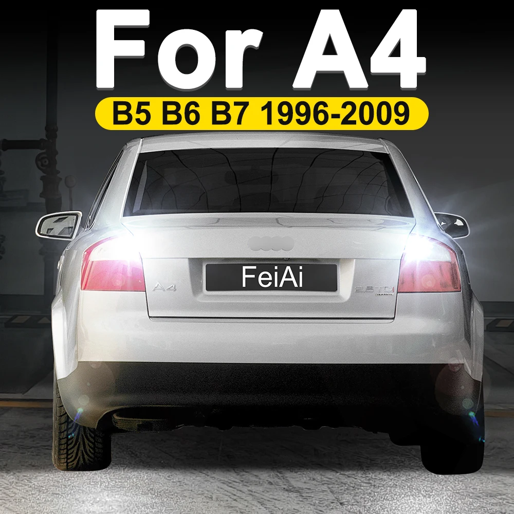 

Для Audi A4 B5 B6 B7 Avant светодиодные фонари заднего хода, резервная лампа автомобиля, фара заднего хода 1996-2009 2008 2007 2006 2005 2004 2003 2002 2001