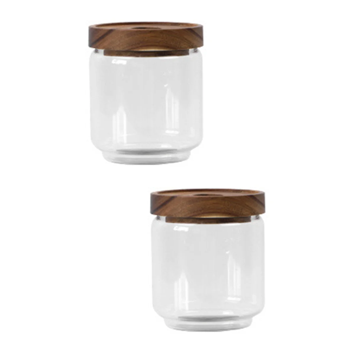 

Jar Storage Jars Canister Tea Container Airtight Lids Kitchen Heat Resistance Pasta Containers Loose Coffee Bean Wooden Candy