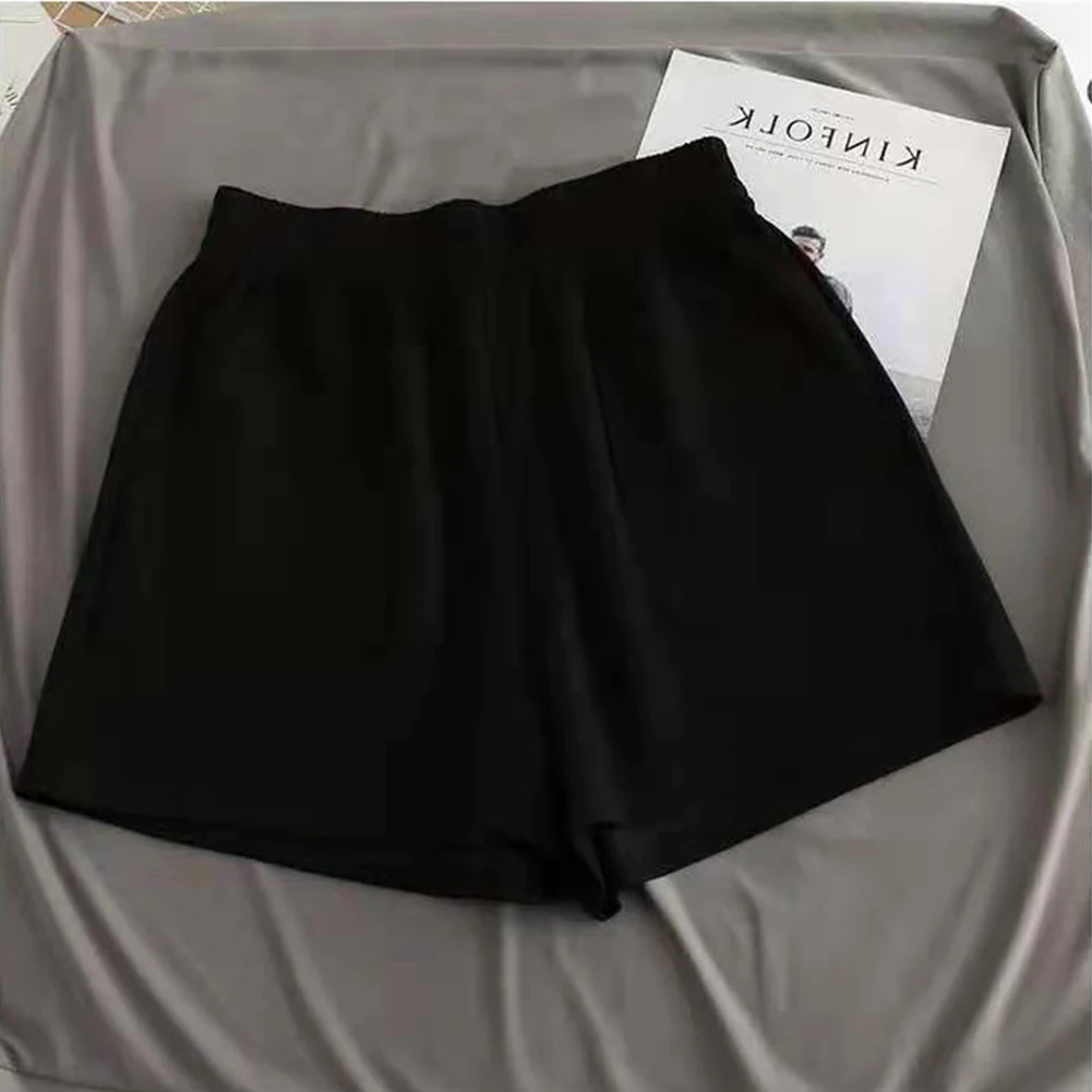 Women Shorts Solid Color Cozy Casual Loose Hipsters Running Sports Shorts Breathable Streetwear Hot Teens Wide Leg Bottoms