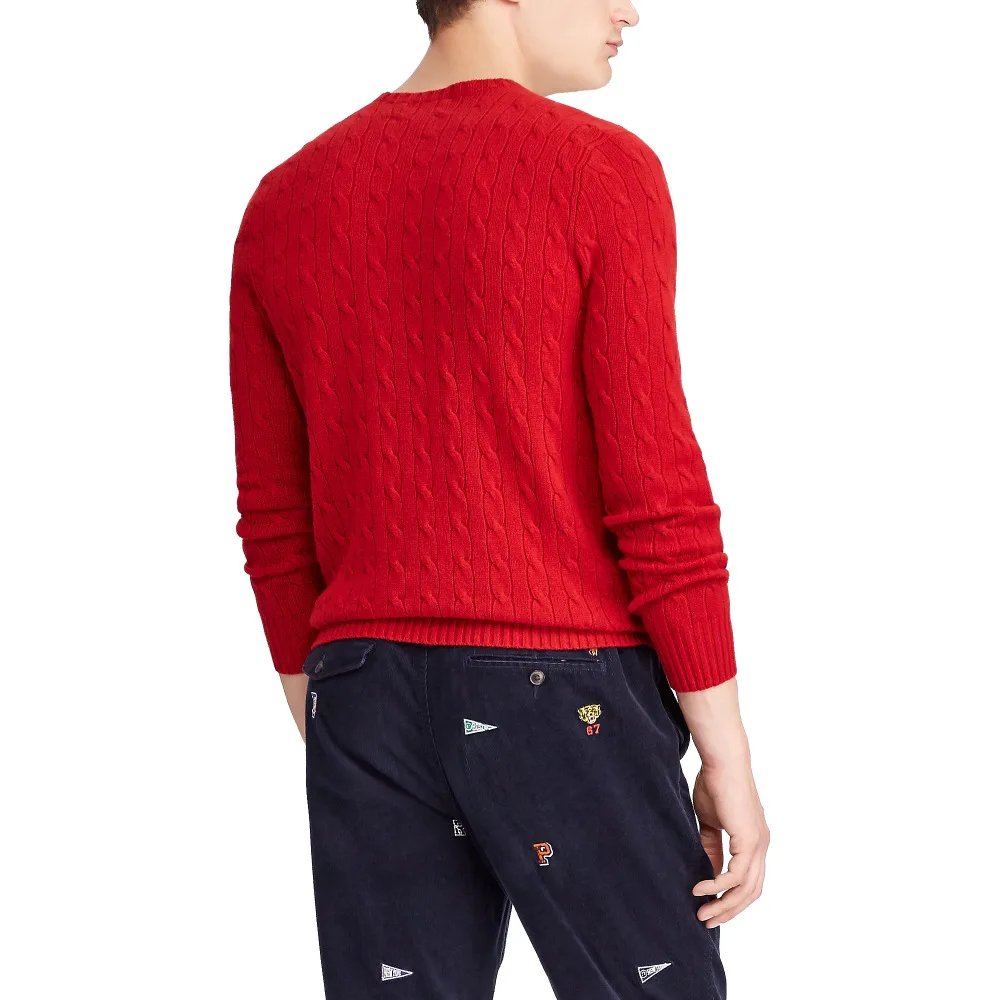 Мужские свитера из 100% хлопка на осень и зиму пуловеры в английском стиле с