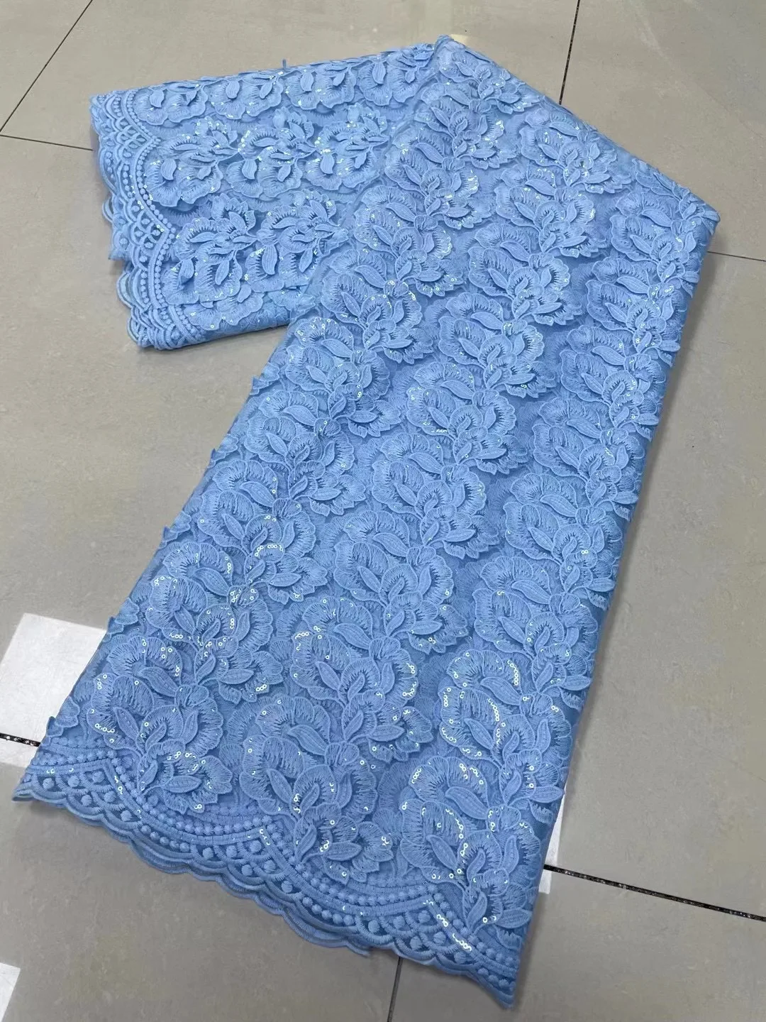 

Новейшая нигерийская французская Тюлевая кружевная вышивка блестками 2022, африканская кружевная ткань, высокое качество, молочный шелк, сет...