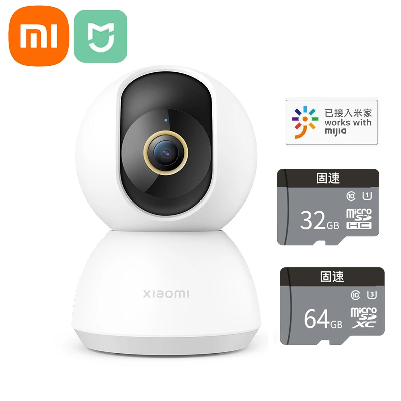 

Камера видеонаблюдения Xiaomi Mi с углом обзора 360 °, 2K, Wi-Fi