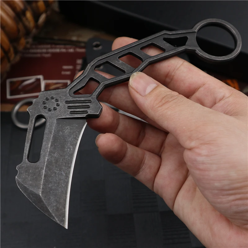 

karambit 440C fixed blade claw knife CSGO tactical self defense survival pocket knives and camping outdoor hunting EDC knifes
