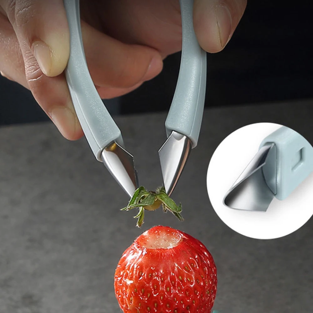 

1PC Pineapple Eye Peeler Strawberry Huller Stem Gem Top Stem Remover Cutter Practical Seed Remover Clip Slicer Clip Fruit Tools