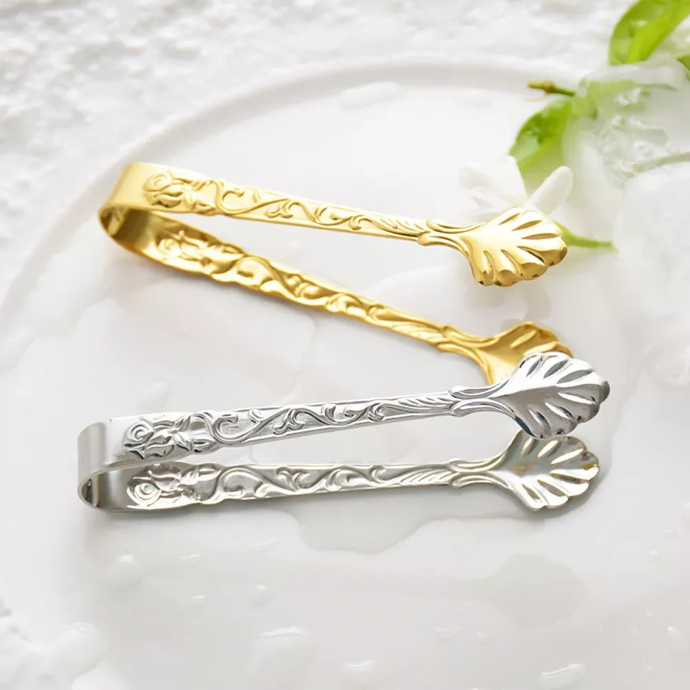 

1PC Stainless Steel Ice Cube Clips Sugar Tongs Foods BBQ Clips Ice Clamp Tool Bar Kitchen Serving Tong Kitchen Accessories