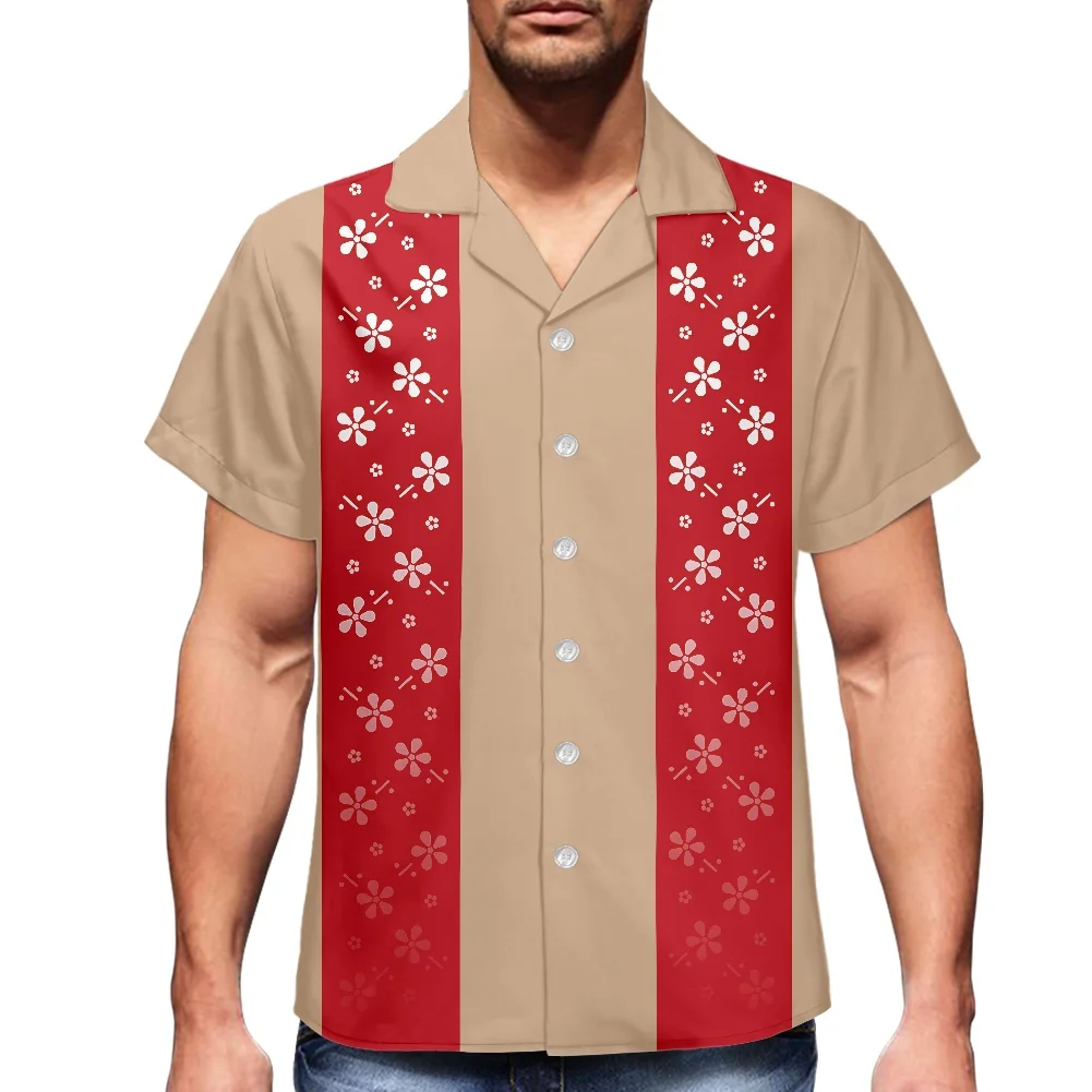 Mens Vintage Shirts Samoa Hawaii Tribal Fashion Ribbon printing Designer Shirts For Men Beautiful Polynesia Design Latest Shirt