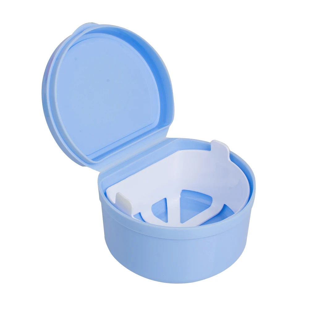 

Dental Orthodontic Retainer Denture Storage Case Box Mouthguard Container Tray Random Color