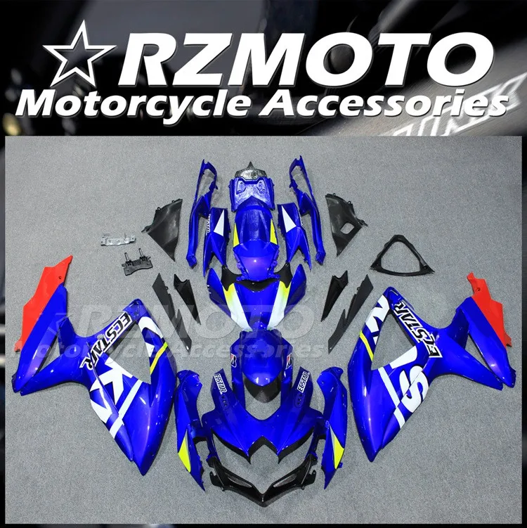 

4Gifts New ABS Motorcycle Fairings Kit For SUZUKI 600 750 08 09 10 K8 2008 2009 2010 Bodywork Set Blue Red
