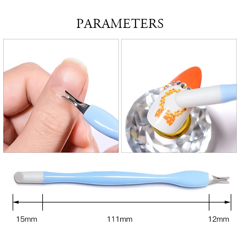 5 шт./компл. Толкатель для кутикулы из нержавеющей стали вилка маникюра Наборы
