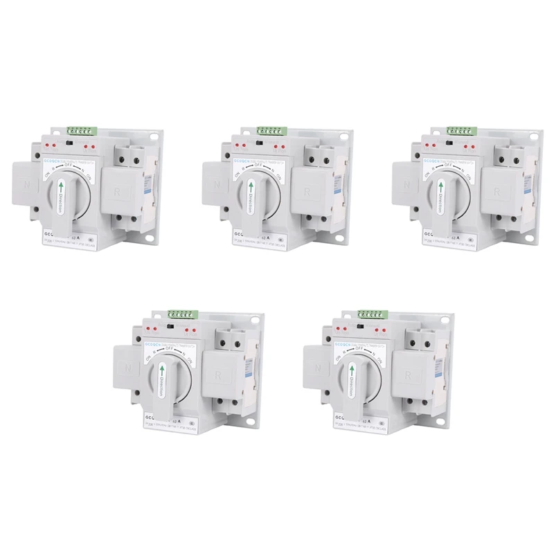 

5X Dual Power Automatic Transfer Switch 2P63A Switch Gear Switch Cb Class Ats Home Single Phase 220V
