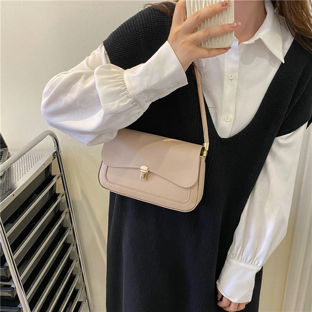 Женская простая сумка через плечо повседневная сумка-тоут из искусственной кожи