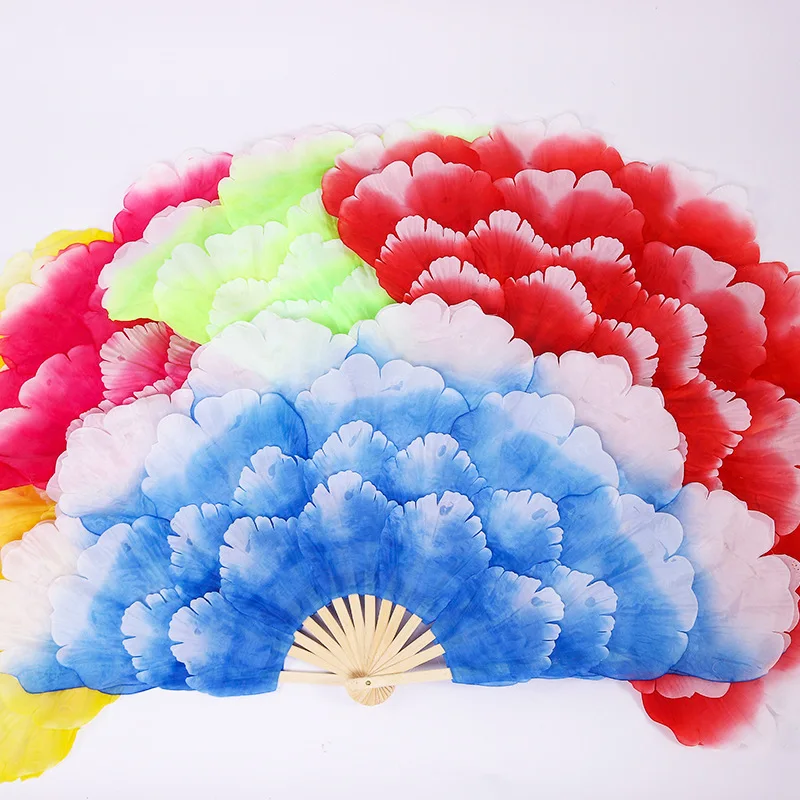 

Double-sided Petal Folding Fan Stage Performance Square Dance Fan Yangko Petal Fan Photography Props Wedding Party Decoration