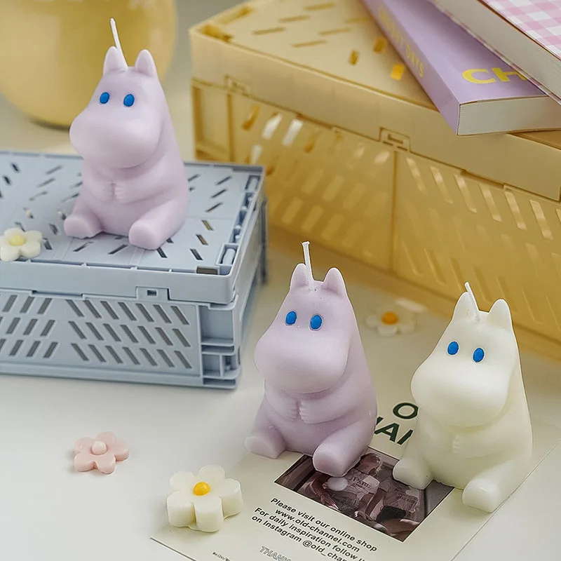 Свеча в виде бегемота прелестные домашние украшения соевая восковая свеча