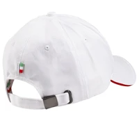 white quilt stitch hat cap classic cap unisex racing baseball hat fashion flat brim baseball cap embroidery logo