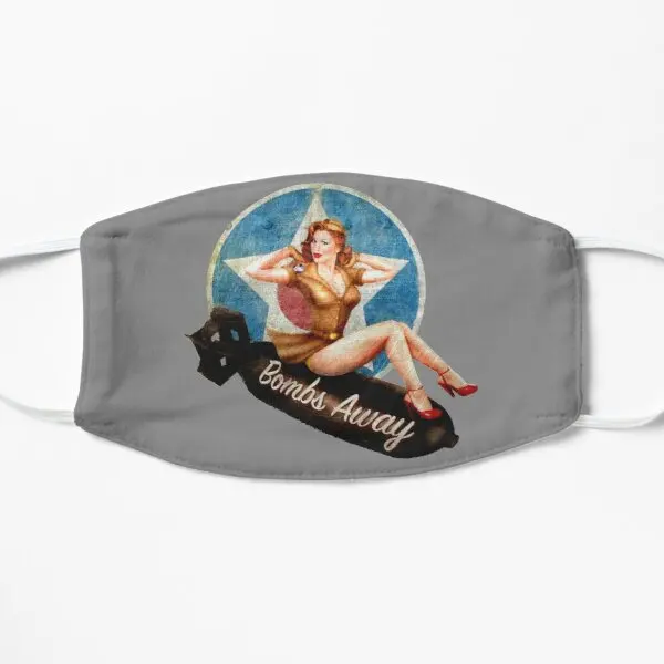 

American Pinup Girl Flat Printing Face Mask Breath Cotton Dustproof Mouth Accessories Winter Haze Cute Anti Dust Health Cosplay