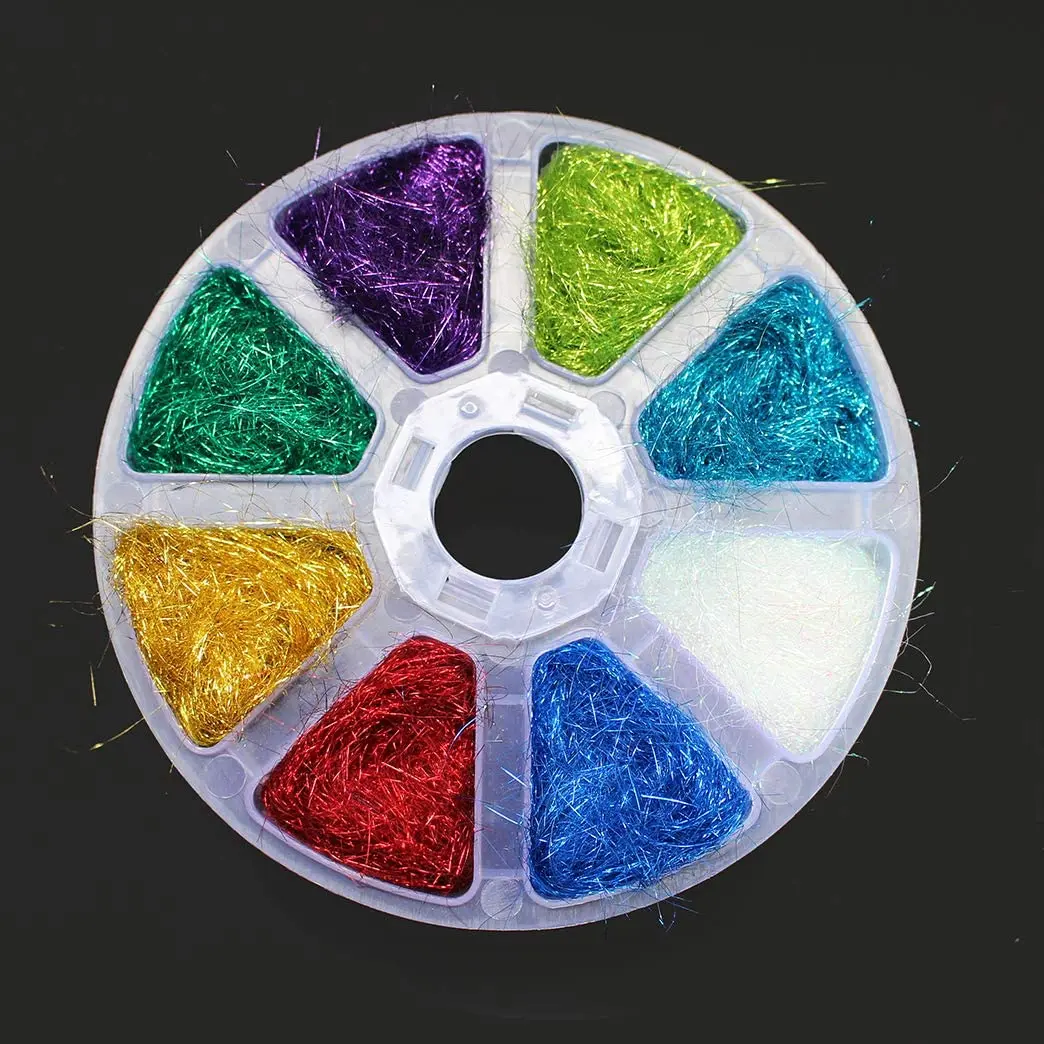 Tigofly 12 цветов коробка для подледного дуба корпус крыла Нимфа форели материалы