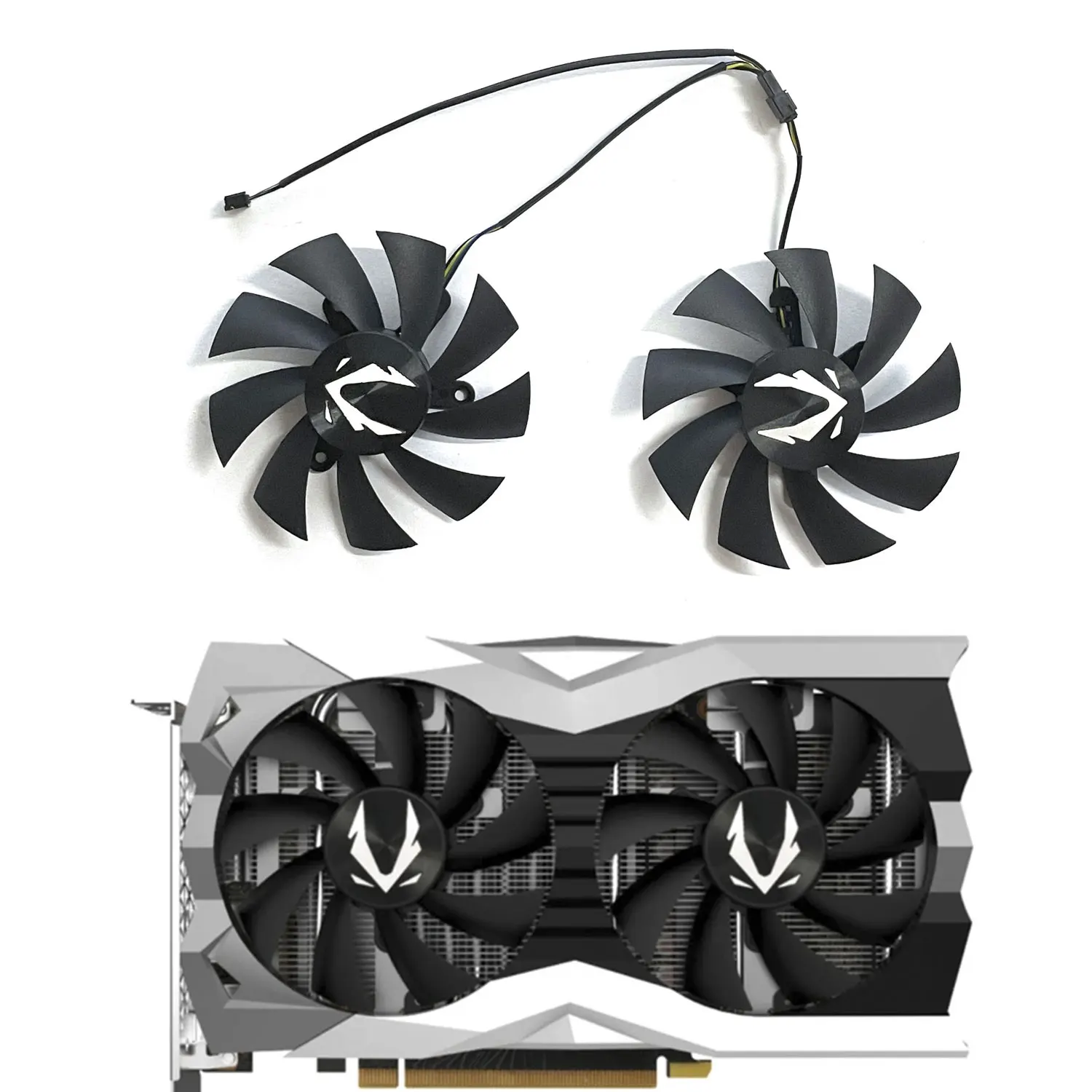 

NEW 87MM 4PIN GA92A2H GTX 1660 GPU Fan，For Zotac Geforce RTX 2060 2070 Super Mini GTX GTX 1660 1660Ti Graphics card cooling fan