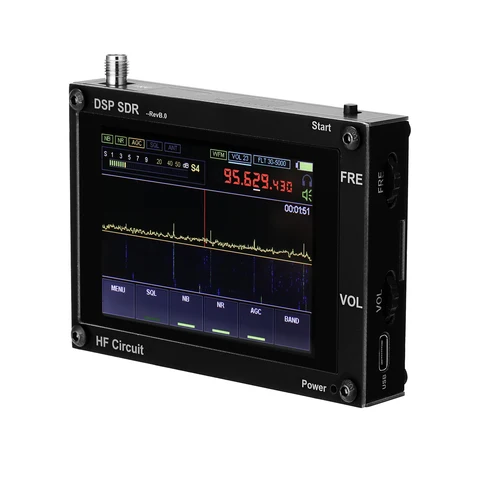 Новинка 50K-2 ГГц, радиоприемник малогахита SDR malhiteam DSP SDR HAM + ЖК-дисплей + аккумулятор