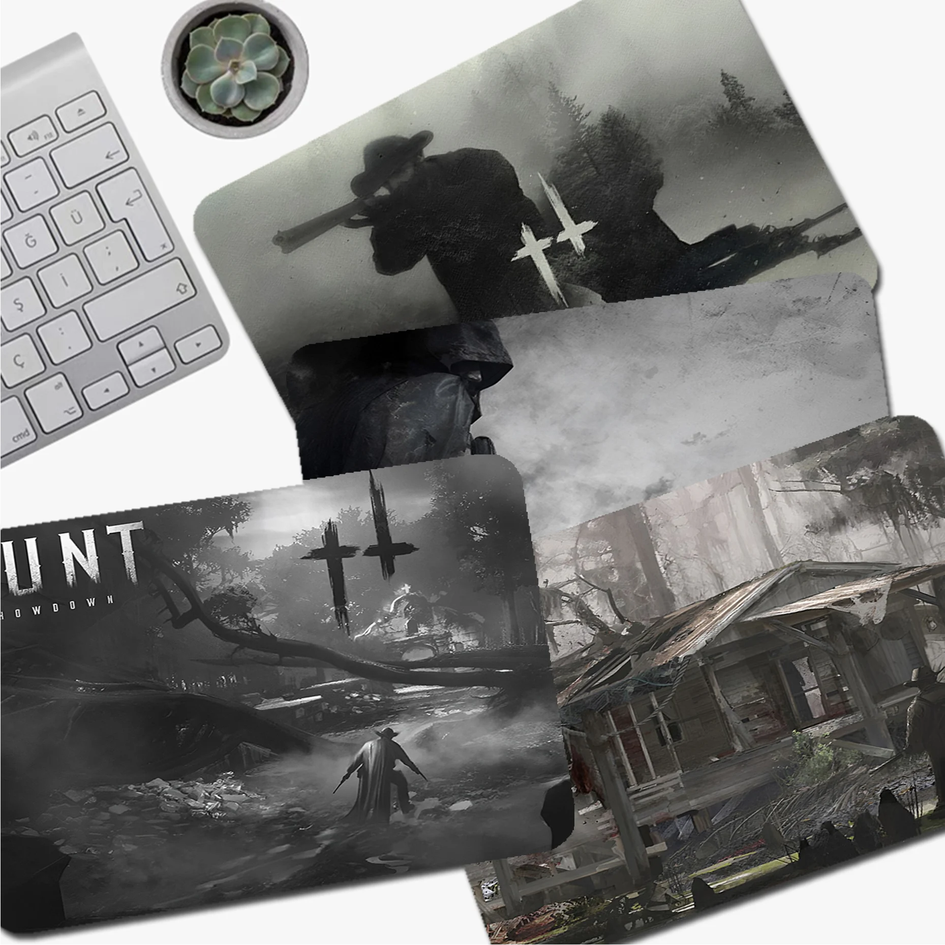 

H-Hunt S-Showdown Mousepad Lockedge Cartoon Anime Gaming Mouse Pad Keyboard Mouse Mats Smooth Company for PC Gamer Mousemat