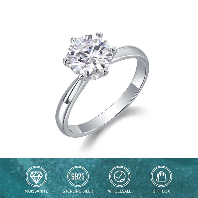 Кольцо с муассаном s-misss 1-5ct