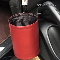 car storage busket interior rubbish container for waste organizer holder waterproof garbage can trash bin folding auto accessory