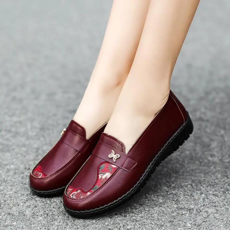 

Кроссовки на плоской подошве, Нескользящие женские спортивные кроссовки, Нескользящие кожаные повседневные женские кроссовки для бега, вы...