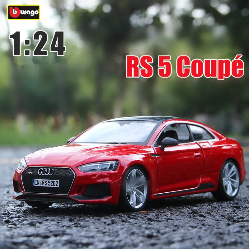 Bburago 1:24 Audi RS5 Coupe Alloy Car Model Diecasts Metal Toy Vehicles Car Model High Simulation Collection Childrens Toys Gift