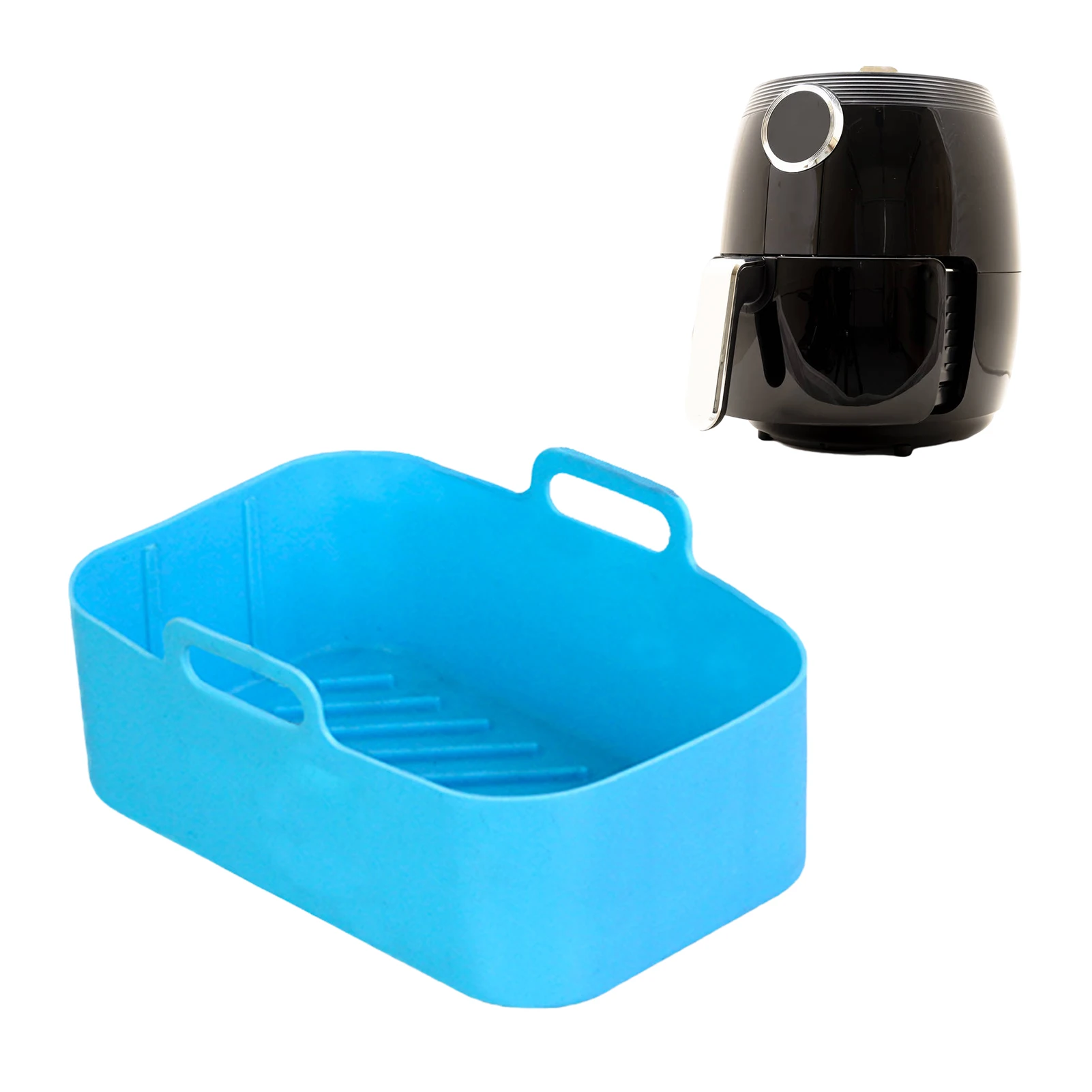 

Air Fryer Silicone Pots Silicone Air Fryer Pots Non-Stick Heat Resistant Easy Cleaning Rectangle Food Safe Oven Liners For
