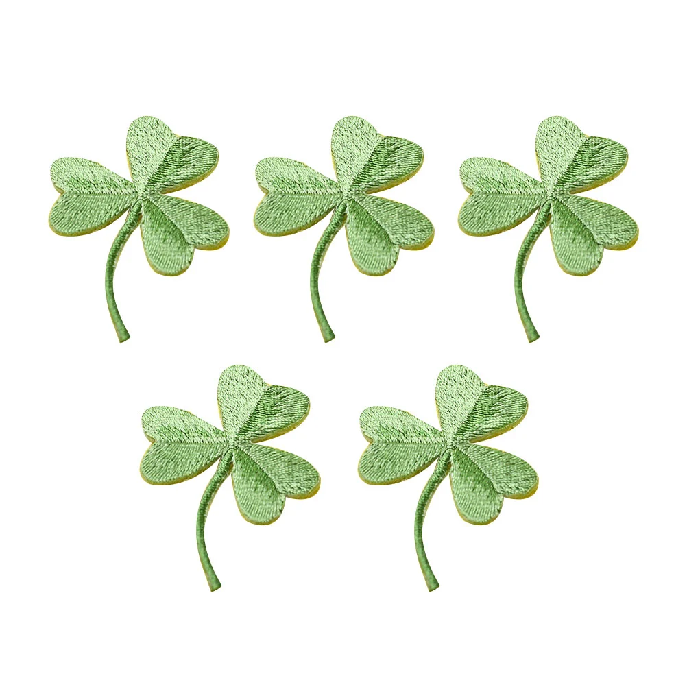 

5 Pcs DIY Patches Sticker Plants Decor Clothing Patches Decal Leaf Patches Iron Trendy Stickers Small Fresh Motif Applique