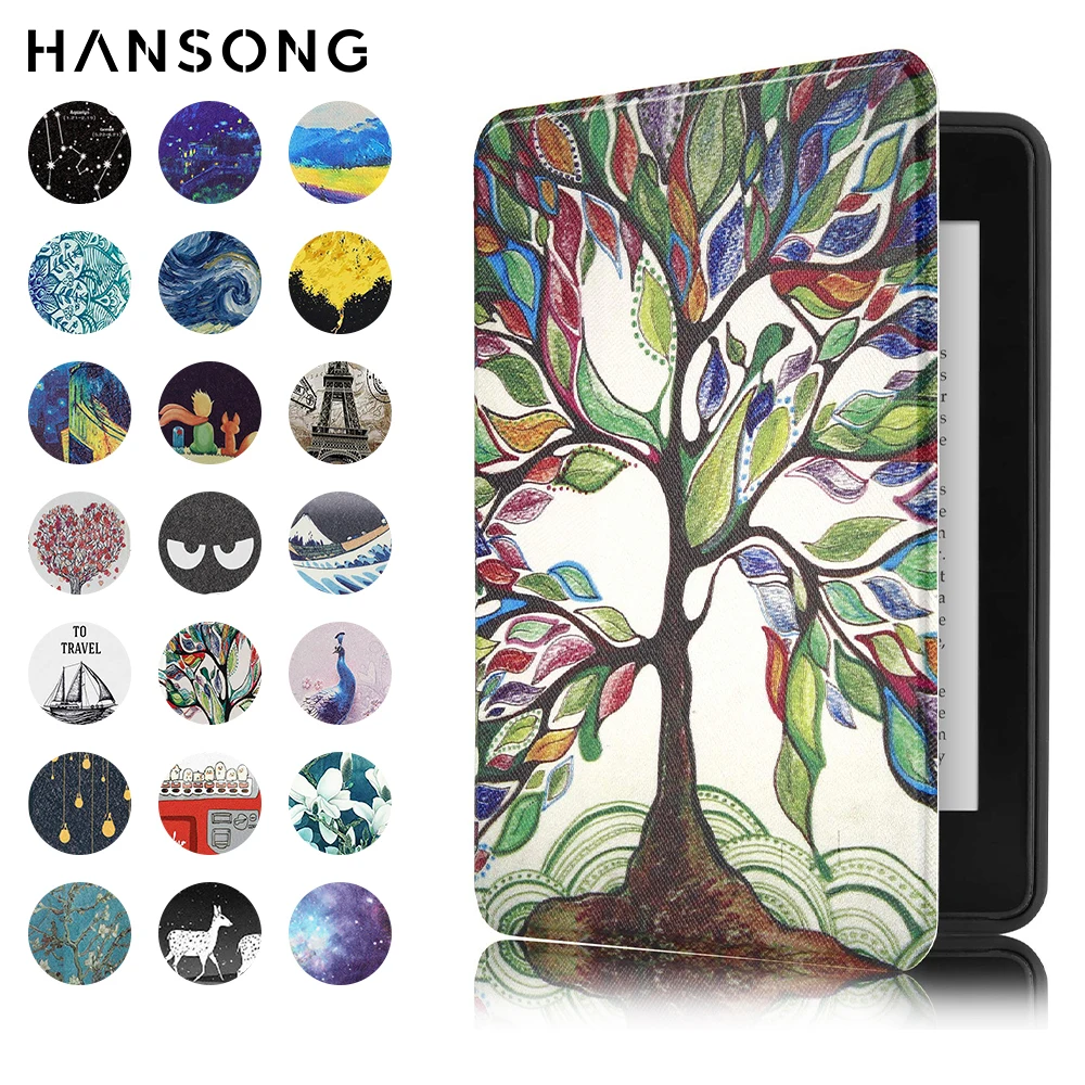 Kindle Case For 2021 11th All New Magnetic Smart Case For Kindle 10th Generation Printing Cover For Kindle Paperwhite 6th 7th